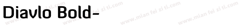 Diavlo Bold字体转换